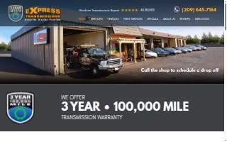 Express Transmissions of Stockton website