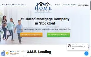 H.O.M.E. Lending website