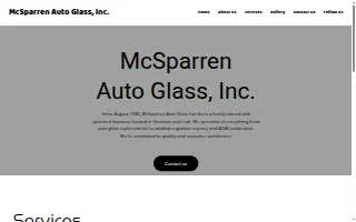 Mc Sparren Auto Glass Co of Stockton website