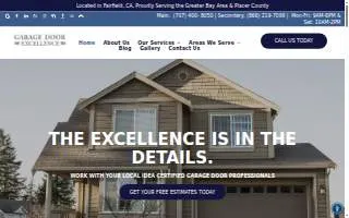 Garage Door Excellence of Suisun City website