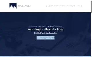 Montagna Family Law, APC website