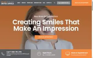 Bay Area Orthodontics website