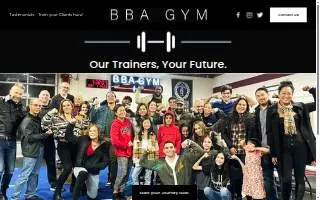 BBA Gym website