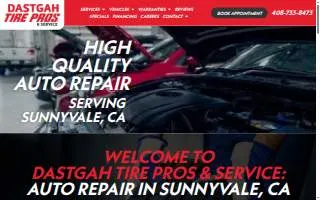 Dastgah Tire Pros & Service website