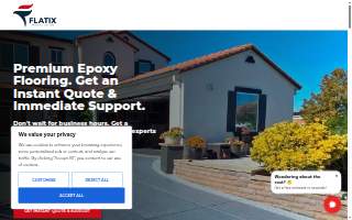 Flatix Epoxy Coating website