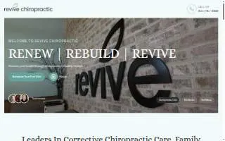 Revive Chiropractic of Madisonville website