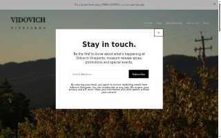 Vidovich Vineyards of Sunnyvale