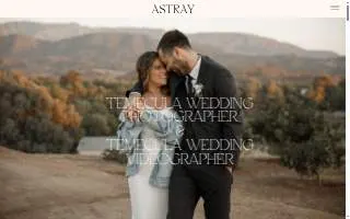 Astray Photography - Temecula Wedding Photographer & Videographer website