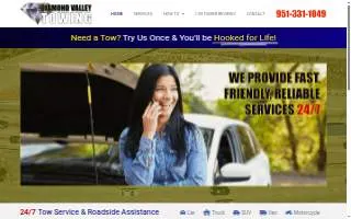 Diamond Valley Towing Temecula website