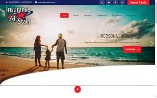 Insurance Allstars Agency website