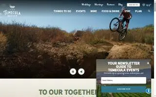 Temecula Wine Country Events website