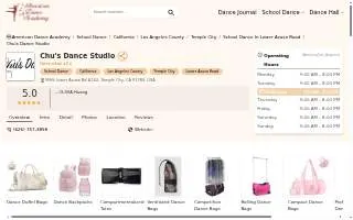 Chu's Dance Studio website