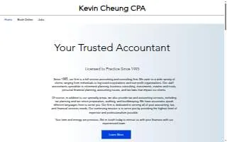 Kevin Cheung CPA website