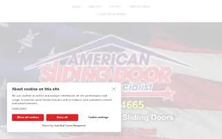 American Sliding Door Repair website
