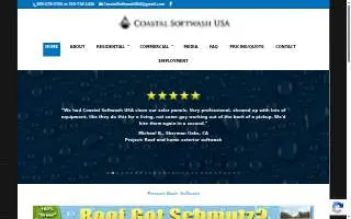 Coastal Softwash USA website