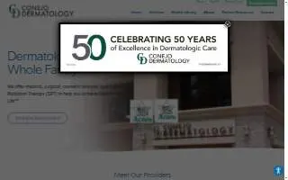Conejo Dermatology website