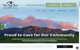 Conejo Family Eyecare website