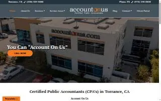 Account On Us of Torrance website