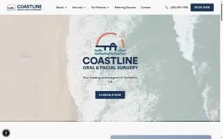 Coastline Oral & Facial Surgery website