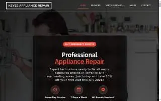 Keyes Appliance Repair CO website