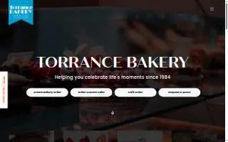 Torrance Bakery website