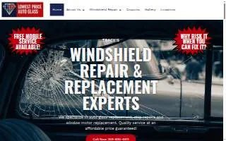 Lowest Price Auto Glass of Tracy website