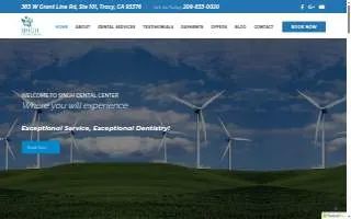 Singh Dental Center - Tracy website