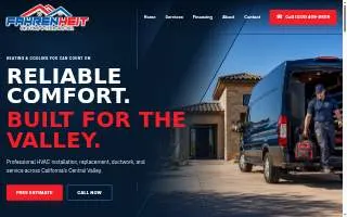 Fahrenheit Heating and Cooling Inc. website