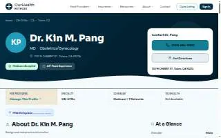Pang Kin M MD website