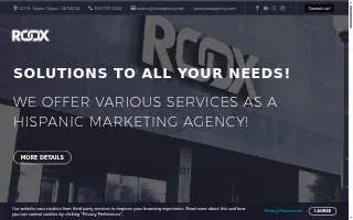 The Roox Agency website