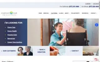 CovenantCare Home Health & Hospice website