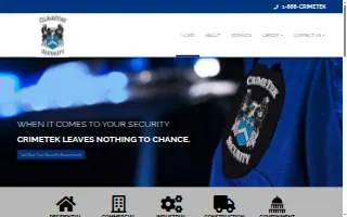 Crimetek Security website