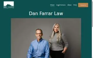 Dan Farrar Law website