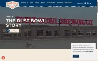Dust Bowl Brewing Co. Brewery Taproom website