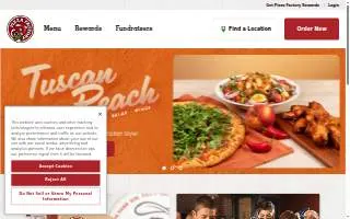 Pizza Factory of Turlock website