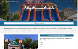 Valley Premium Rentals website