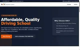 Aoc Driving School website