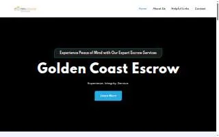 Golden Coast Escrow of Tustin website