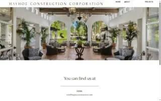 Hayhoe Construction Corporation website