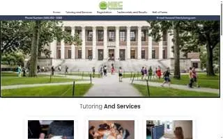 HEC Tutoring website