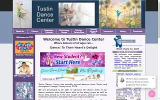 Tustin Dance Center website