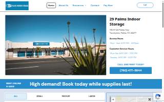 29 Palms Indoor Storage