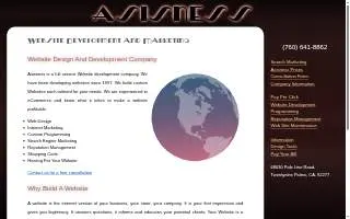 Asisness Web Development & Marketing website