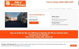 A-1 Armor Self-Storage, LLC website