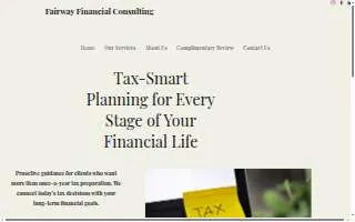 Fairway Financial Consulting website