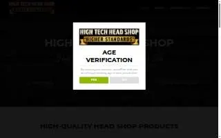 High Tech Head Shop website