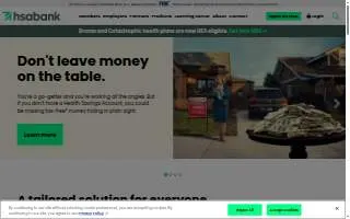 HSA Health Center website