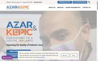 Azar & Kepic Periodontics & Dental Implants website