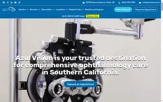 Azul Vision Upland website