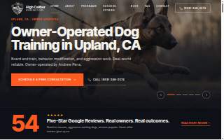 High Caliber Working Dog Training